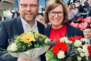 Timon Gremmels (links) und Manuela Strube